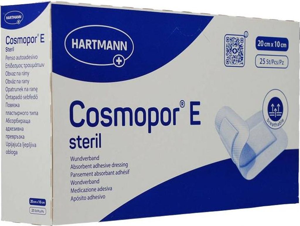 Cosmopor E* stérile, 20 x 10cm Pack : 25 pièces | Paquet Image du produit 