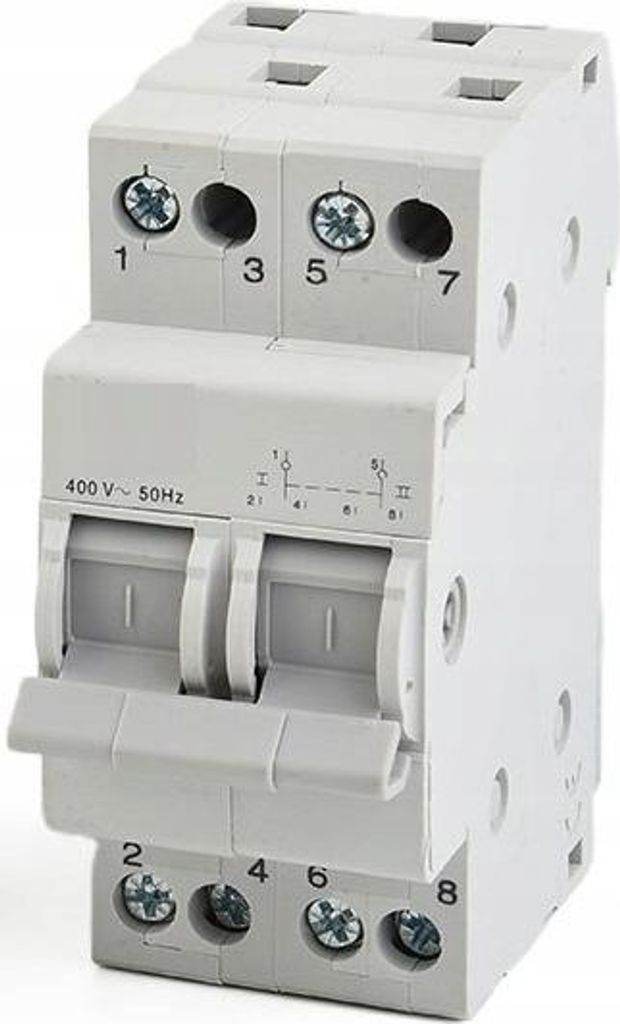 VCX | Modulswitch 2P 63A - 4-polig - Netz-Generator - Robust und zuverlässig - IP20 Schutz