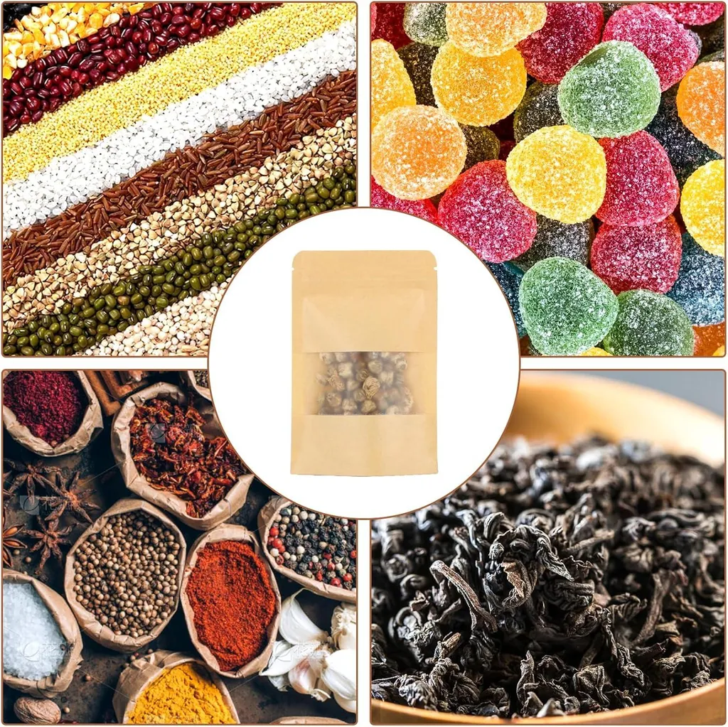 Sachet en Papier pour Épices et Biscuits Secs de Qualité Artisanale