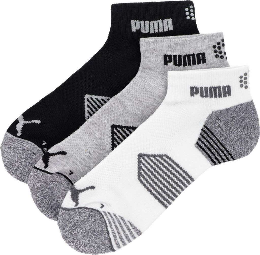 Puma PUMA ESSENTIAL 1/4 CUT 3 PAIR PACK - mehrfarbig, Größe:38