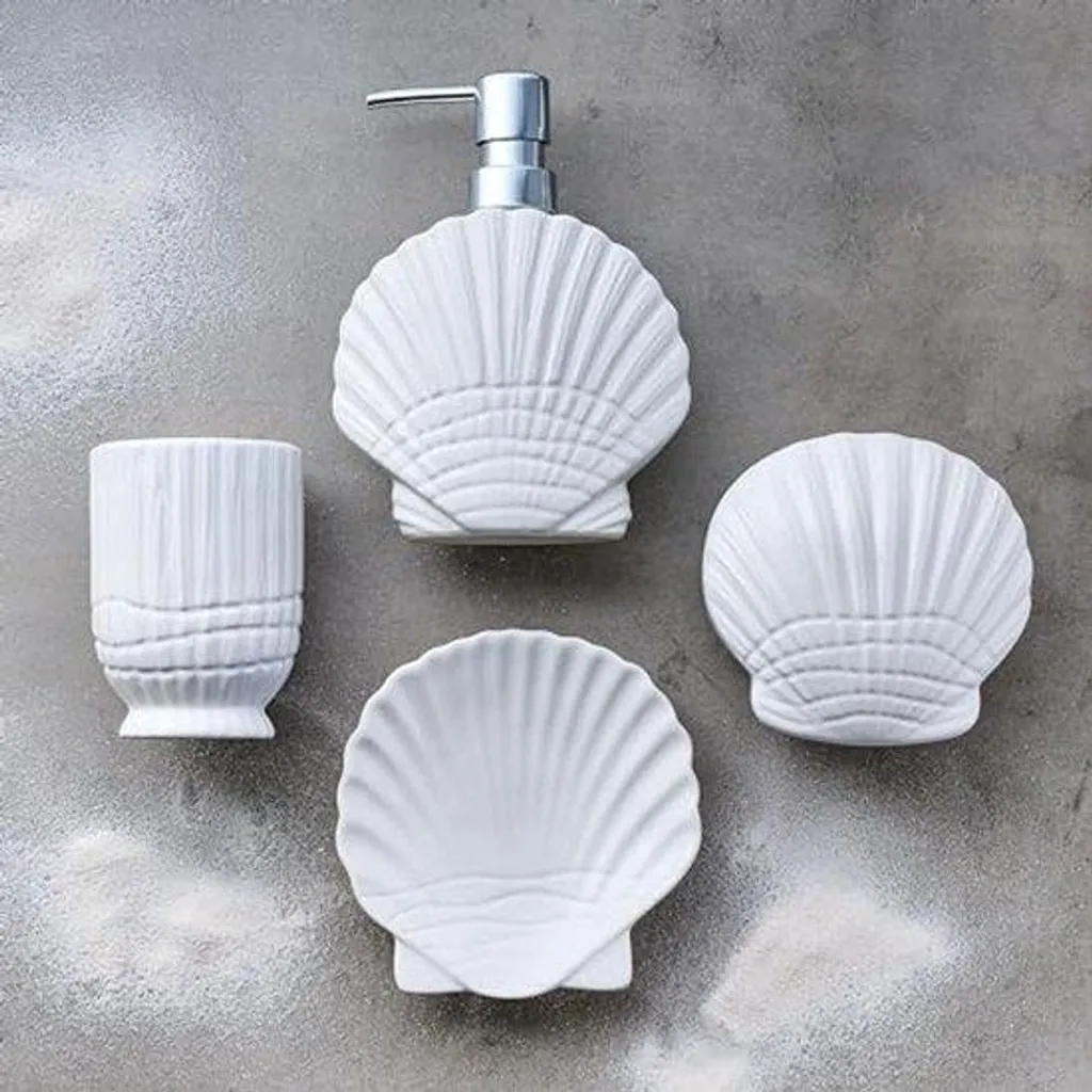 Porte-brosse WC Blanc CONCHA Kleine Wolke - Finition Haute Qualité