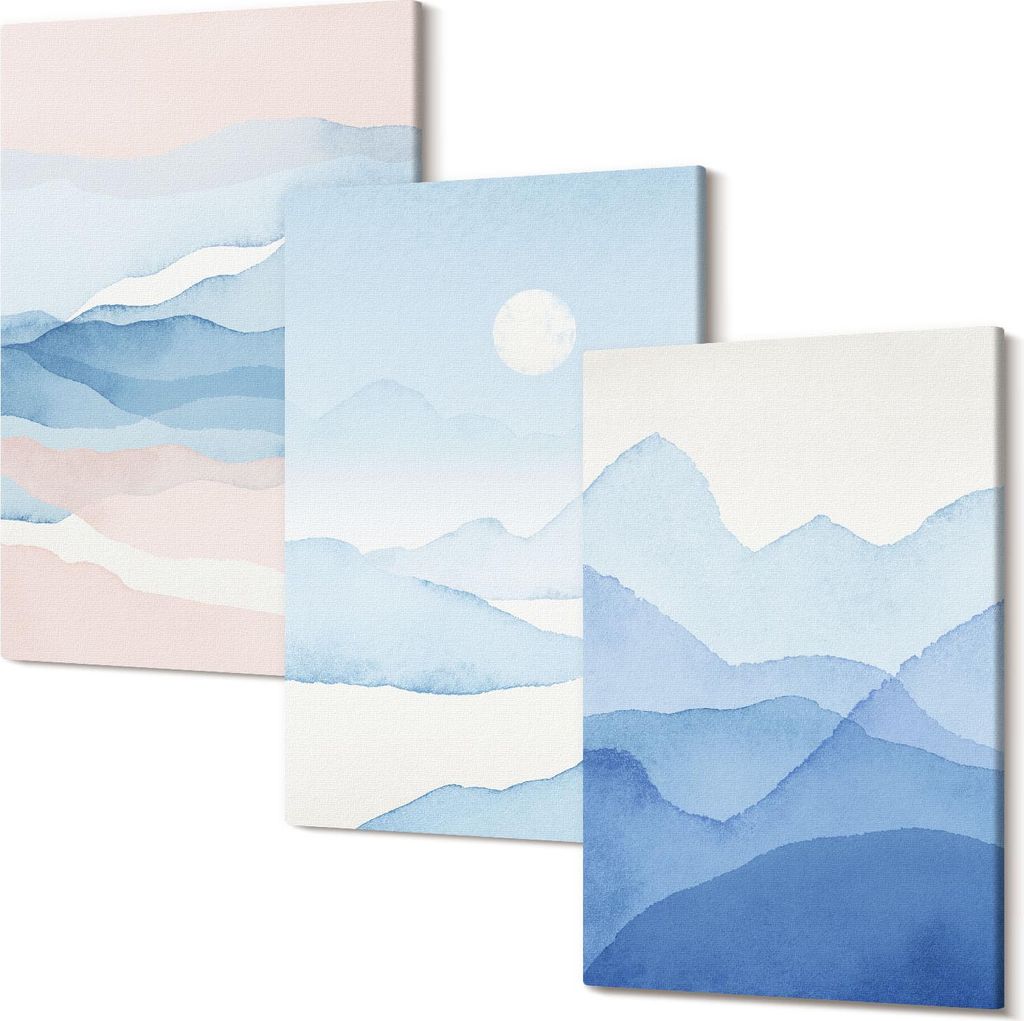 Leinwandbild – Wandbild – Leinwandbilder – Kunstdruck – Polycanvas – Modern – Mehrteilig – 3-Teilig Set – Hochwertig – Geruchslos...