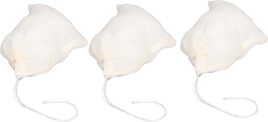 100Pcs Drawstring Baumwolltaschen 8cmx10cm Wiederverwendbare Filter Tee Rückstand Umweltfreundlich Tee Filterbeutel