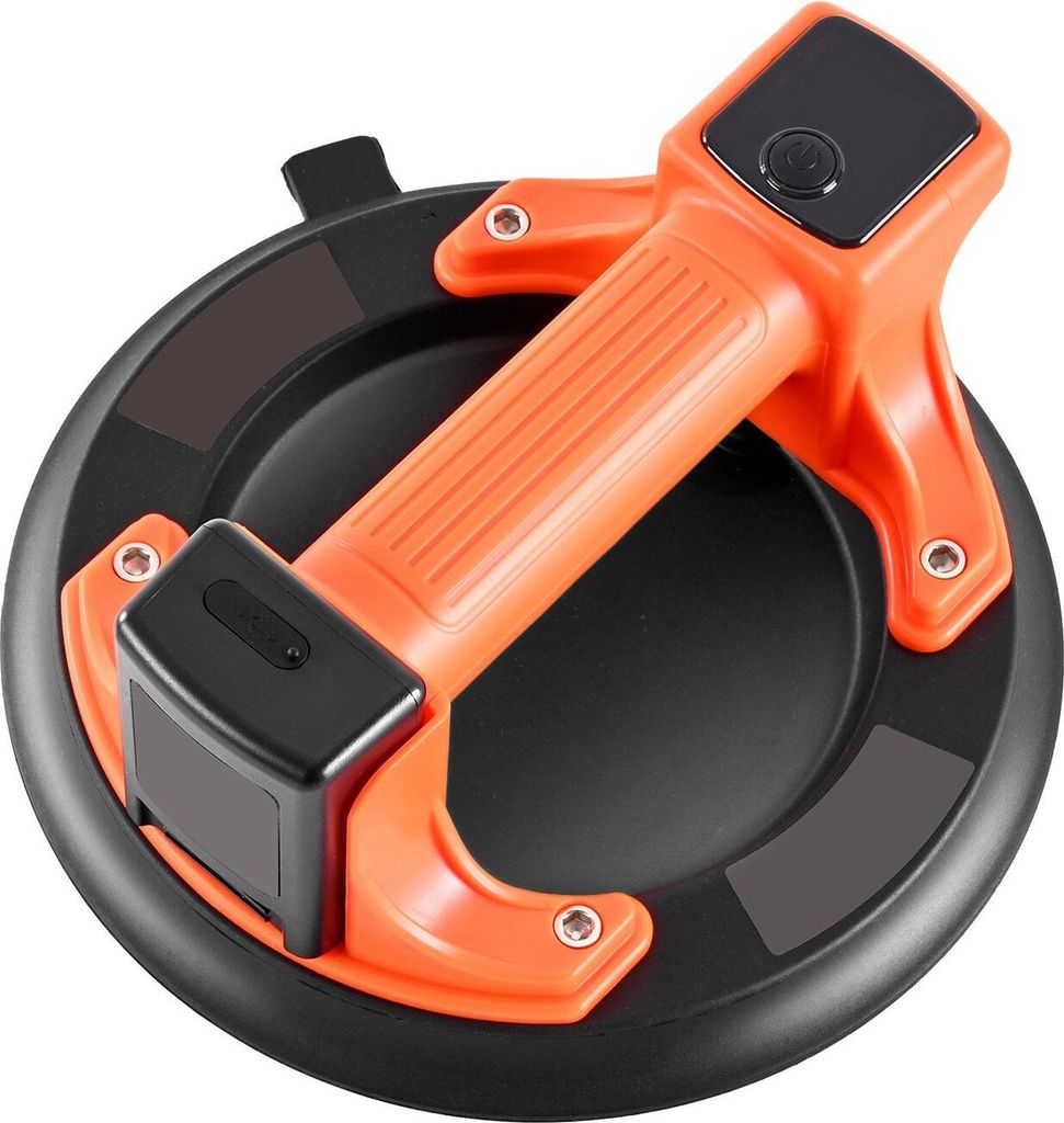 Electric Suction Cup, 203 mm Vacuum Glass Lifter with Digital Display for Suction Power & Battery Level, 200 kg Max Lifting Capacity Tile Suction C...