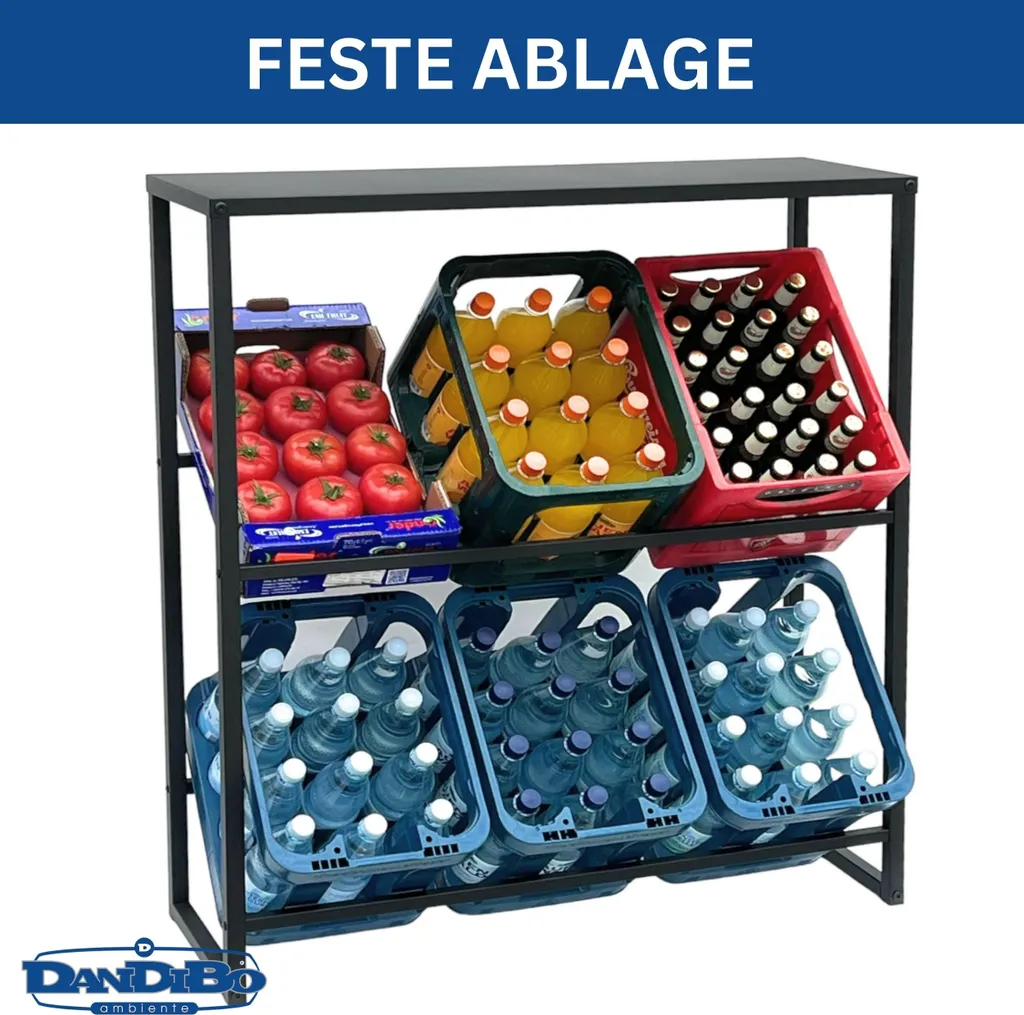 Meuble de rangement pour caisses de boissons idéal cellier et garage
