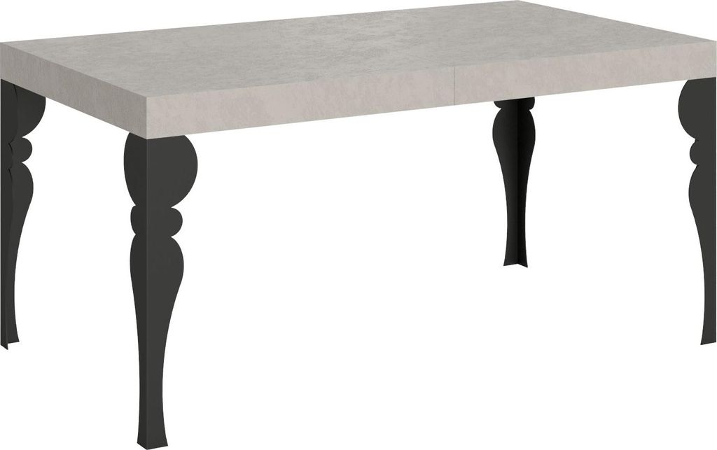 ITAMOBY - Ausziehtisch 160/264x90 cm Paxon Kaschmir Tischbeine Anthrazit
