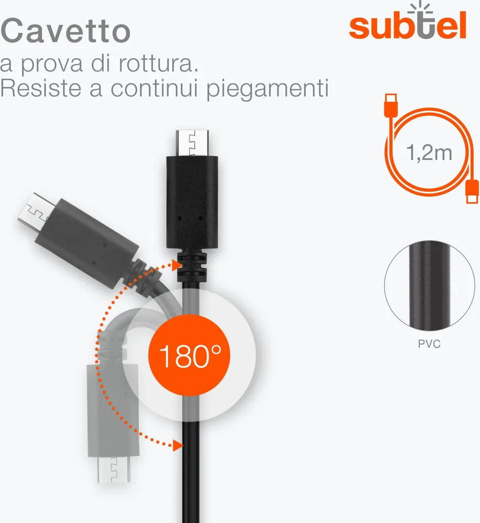 Alimentatore Ricambio Tablet 5V 2A Subtel: Caricatore 10W Micro USB - 4