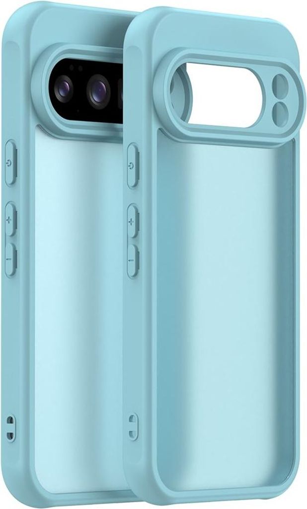 Hülle für Google Pixel 10 Pro - Phonesta AirFrost Semi-Transparente Back Cover - Eisblau matt