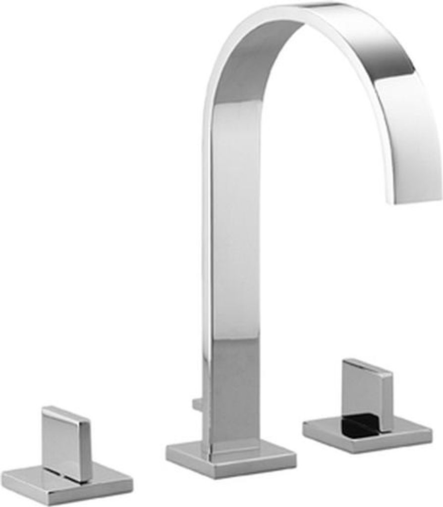 Dornbracht MEM Waschtisch-Dreilochbatterie mit Einzelrosetten, mit Ablaufgarnitur, Ausladung 200mm, 20715782-28