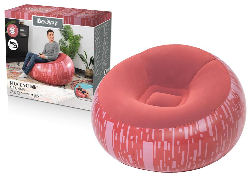 Chaise Gonflable Rouge Bestway 75052 Image du produit 