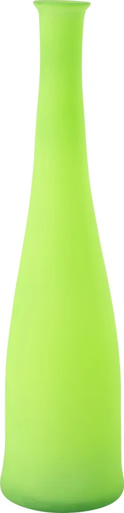 Vase en Verre Bouteille Décoratif Vert Fluo - Petit Soliflore J-Line Pop