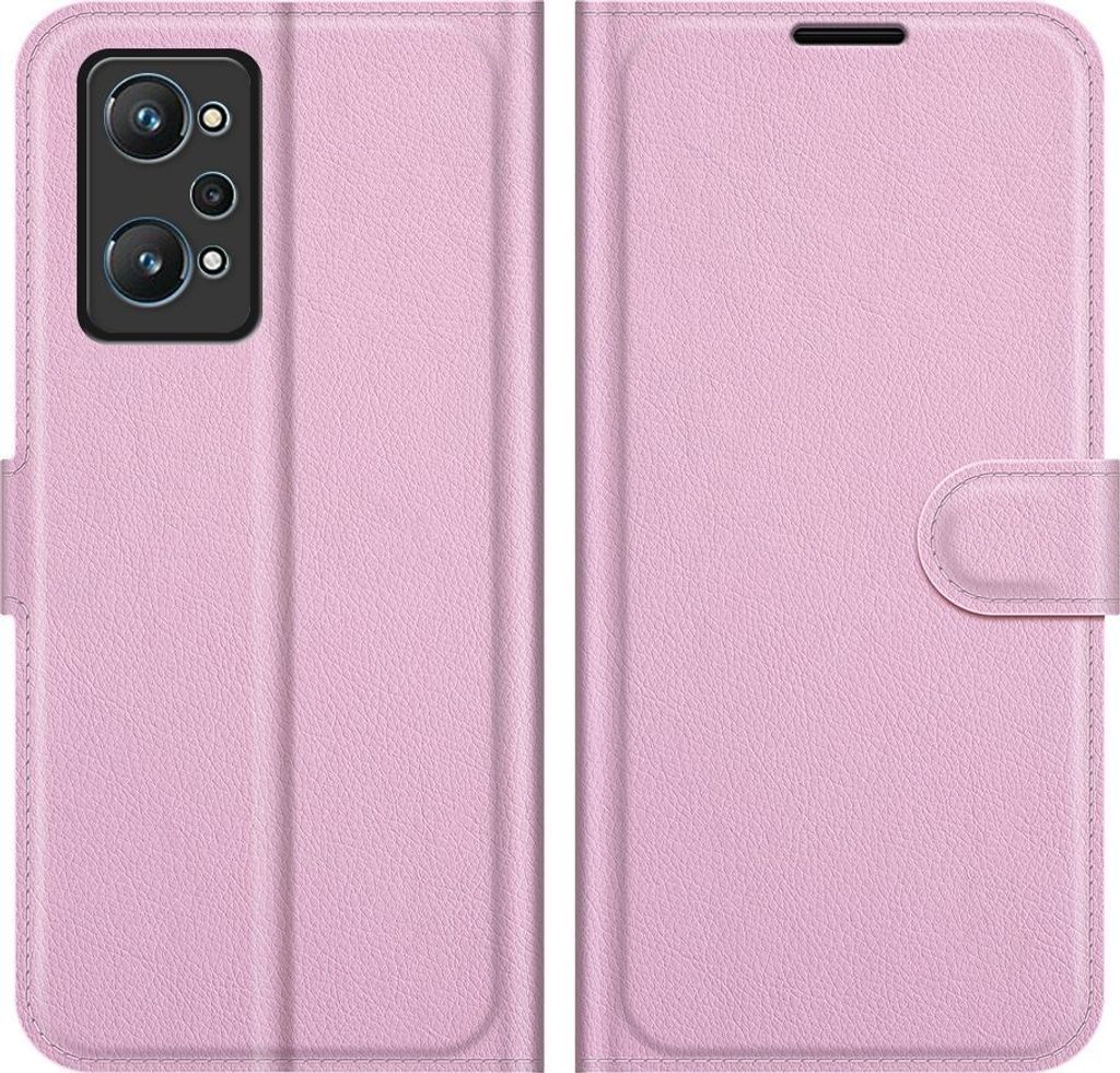 Mobigear Classic Realme GT Neo2 Hülle Klapphülle Geldbörse - Pink