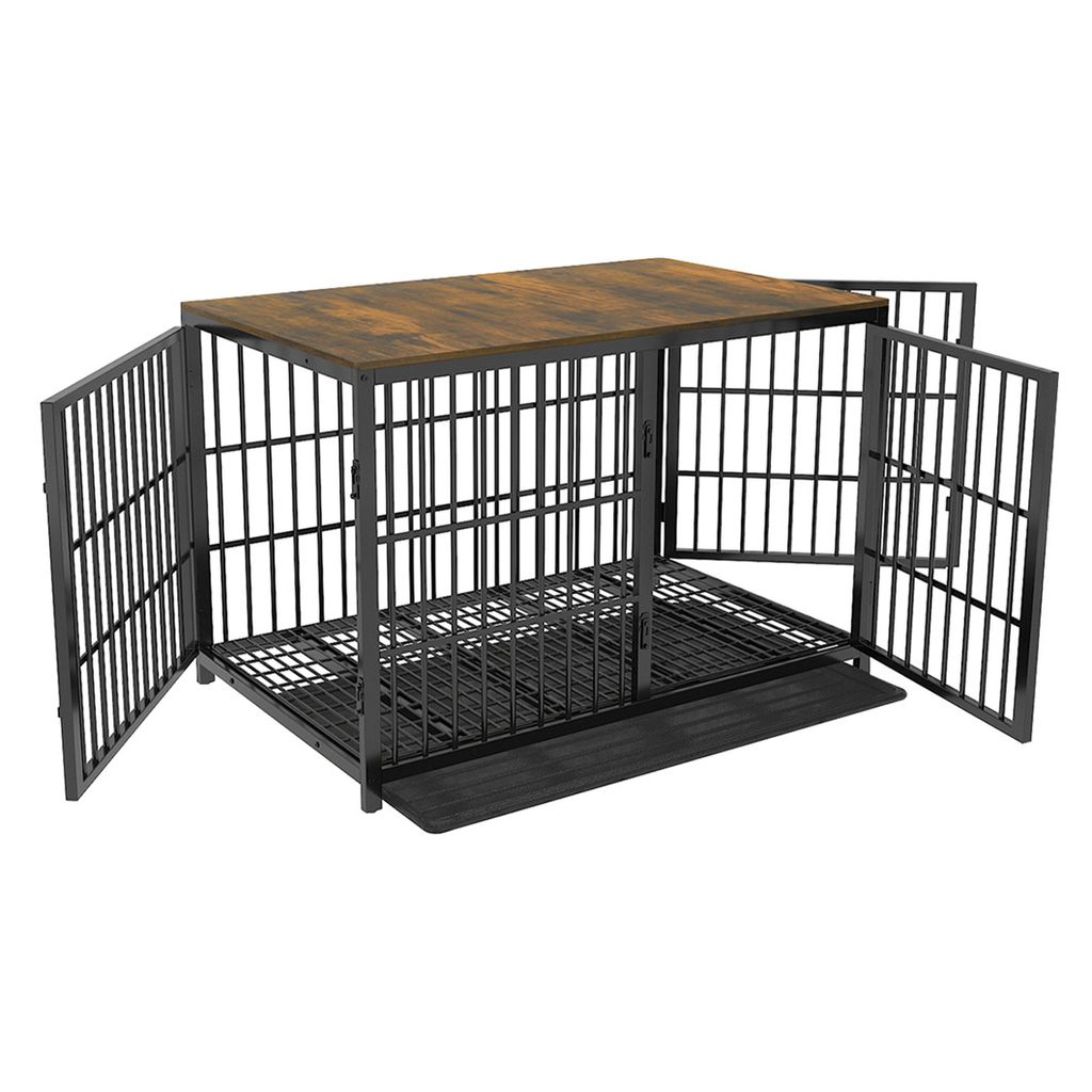 WISFOR Cage pour chien avec 3 portes, Box pour chien Maison Image du produit 