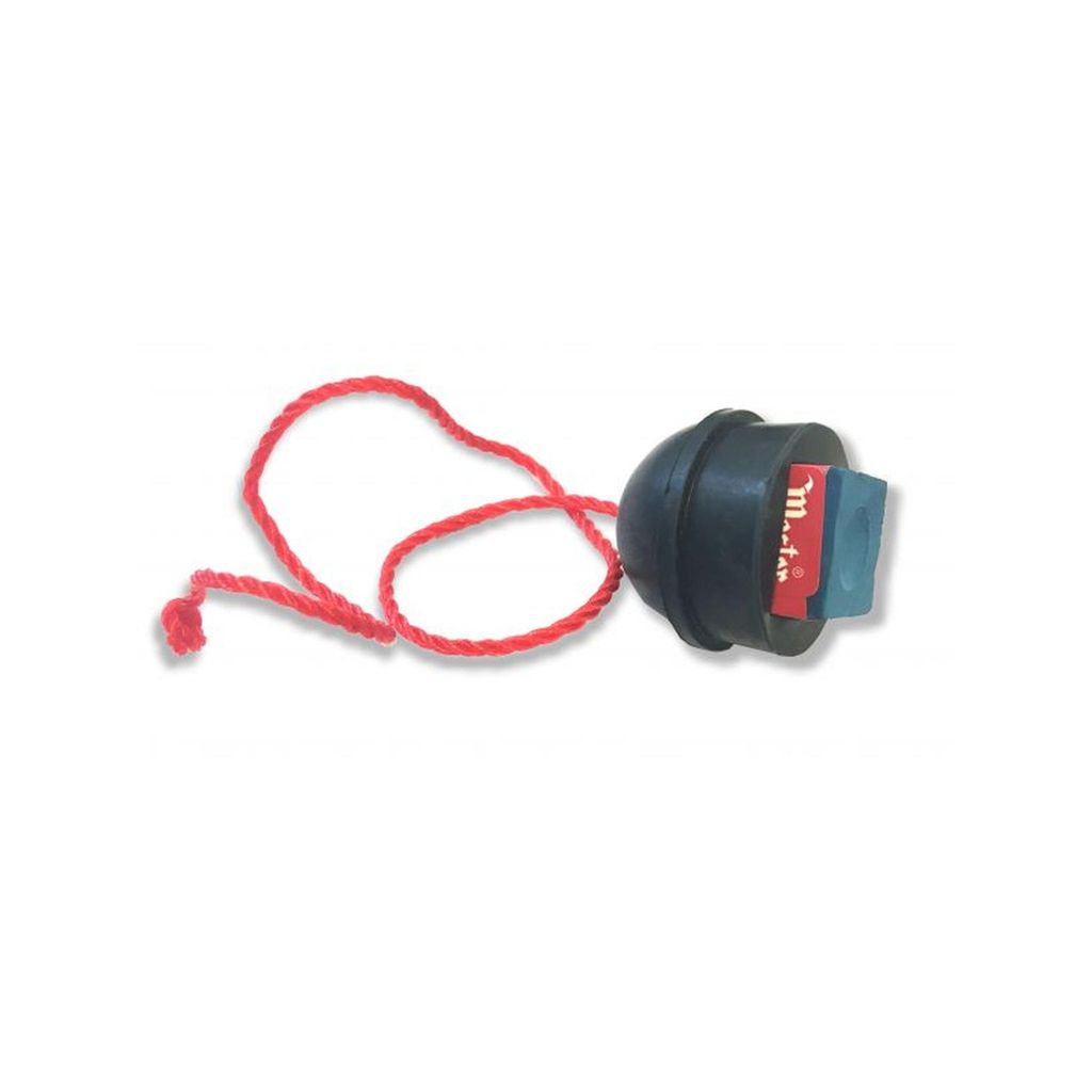 Kreidehalter Gummi, schwarz, mit Kordel