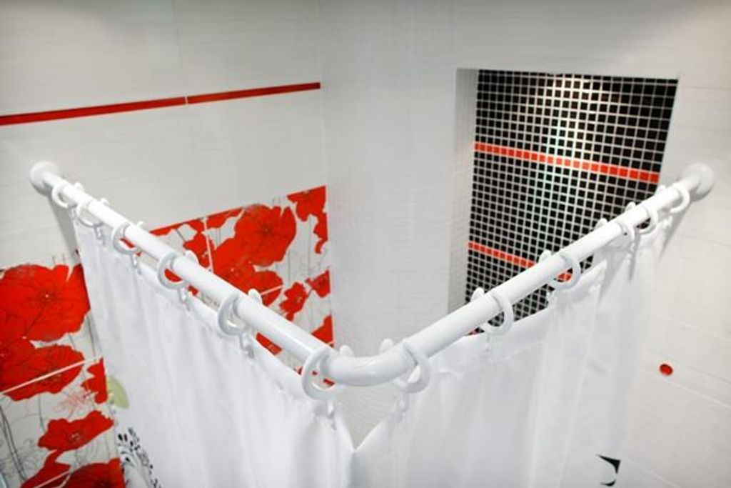 Winkelstange ALU 2er 120x120 cm weiss - extra lang -