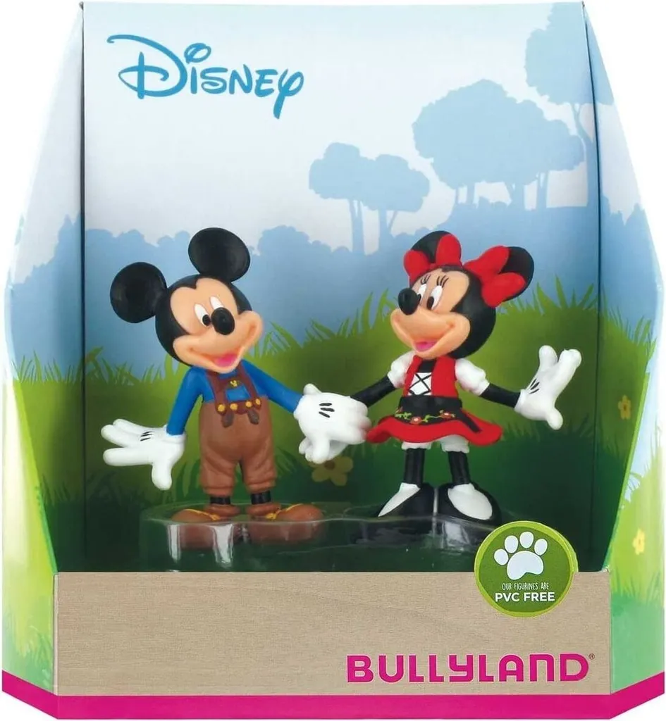 Set Mickey et Minnie pour décoration gâteau et jeu enfant Bullyland