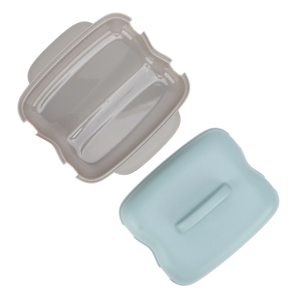 Mikrowelle Maiskocher Lebensmittelqualität PP keine BPA Microwavable Portable 2 Maiskolben Dämpfen Küche Kochen Werkzeug mit Griff (blau)