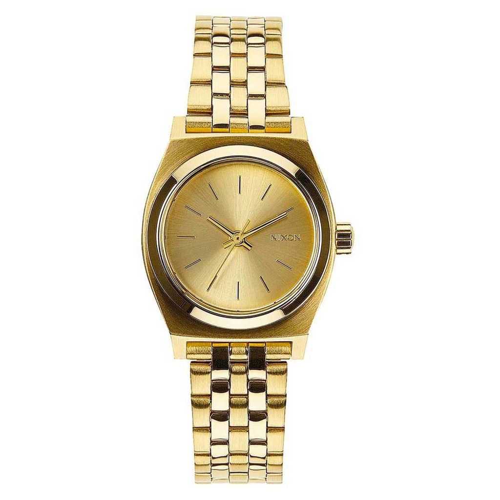Nixon The Small Time Teller A399-502-00 All Gold Damen Armbanduhr