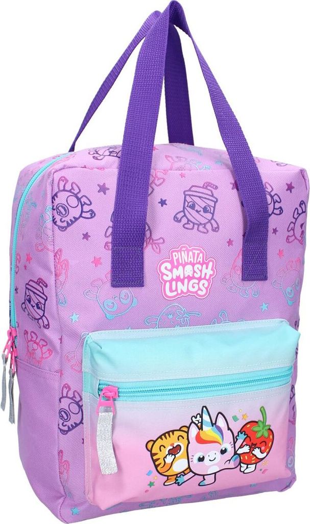 Piñata Smashlings Kinder Rucksack – Lila Schulranzen mit fröhlichem Motiv