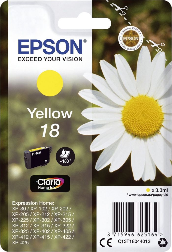 Epson Daisy 4-farebný atrament Claria Home 18 sedmokráska Obrázok produktu 