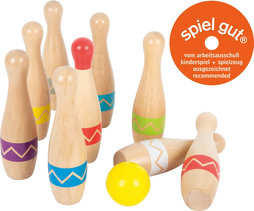 Jeu de Quilles en Bois Zigzag Durable : Fini les Jouets en Plastique !