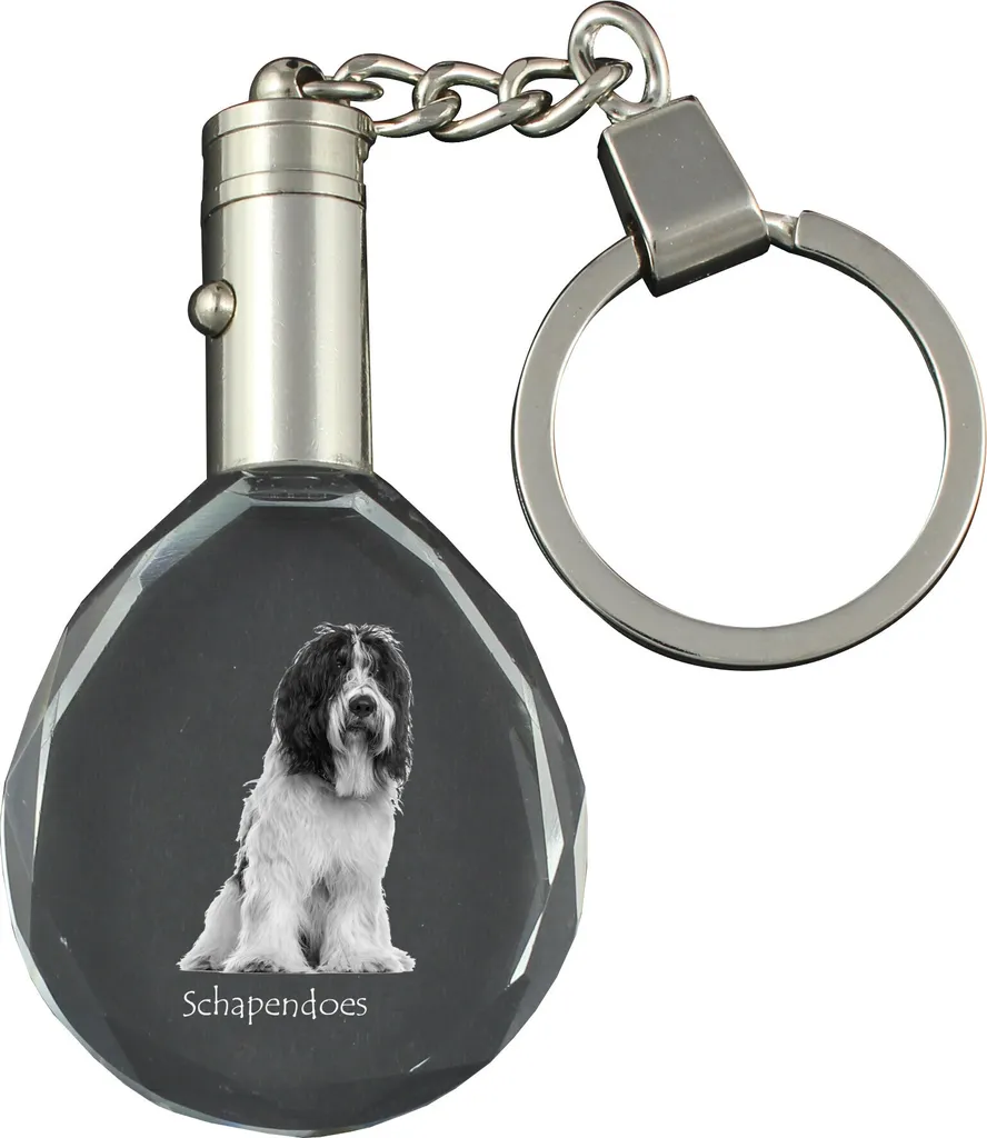Pastore olandese - ciondolo con foto del cane, ciondolo in cristallo per chiavi in confezione regalo, un regalo unico da Art-Dog