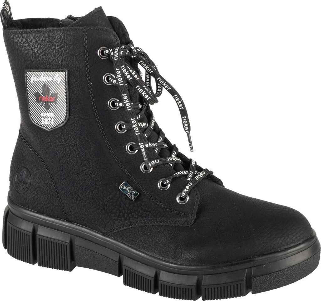 Rieker Booties X3410-00, Schnürschuhe, Damen, Schwarz, Größe: 41