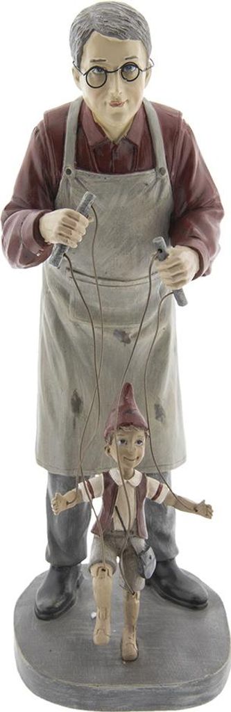 Clayre & Eef Figur Pinocchio 36 cm Grau Polyresin
