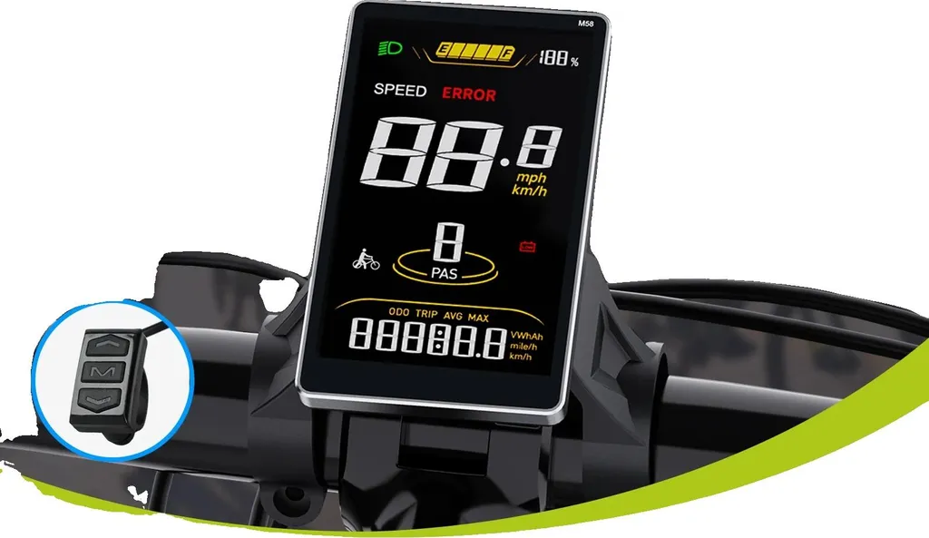 Écran de Remplacement pour Vélo Électrique SW2-M58 UART LCD Couleur