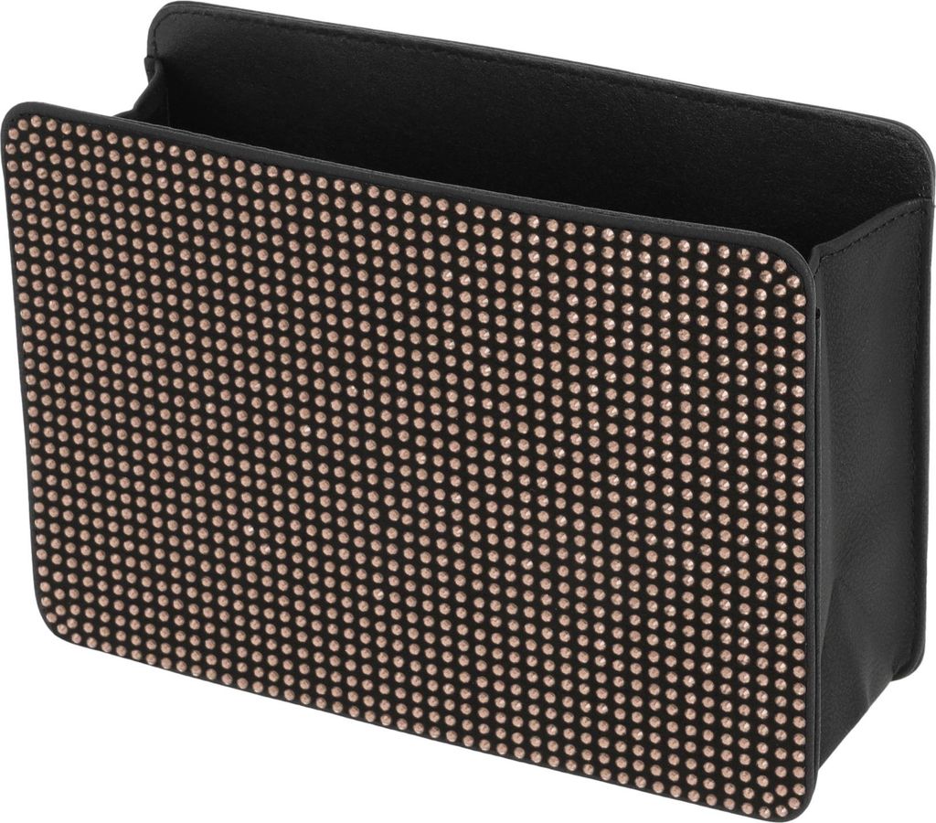 Auto-Mülltonne Tragbare Rücksitz-Mülltonne Goldfarben 1 Stk. 20 cm Länge 7 cm Breite 14 cm Höhe Kunstleder