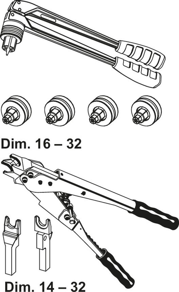 TECE 720203 TECEflex Handwerkzeugset/Koffer