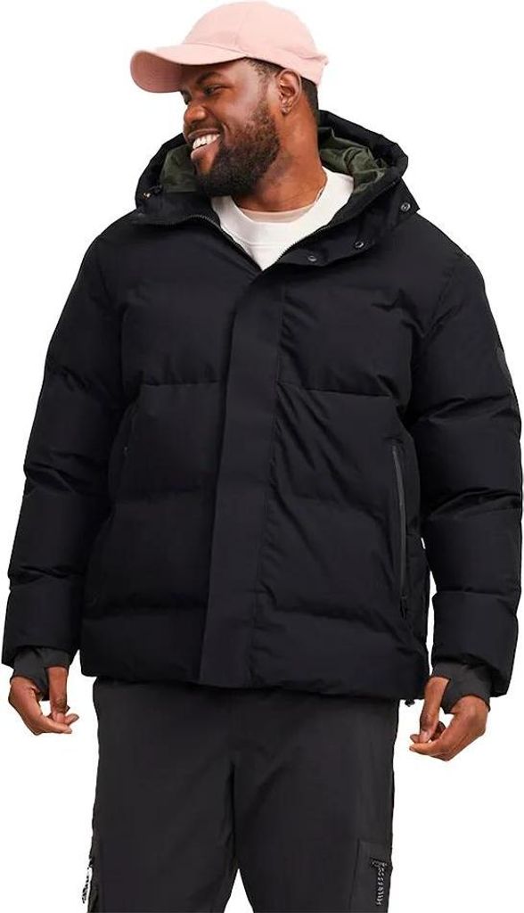 Jack & Jones Alpha Puffer Plus Size Jacke Schwarz 2XL Herren Schwarz 2XL