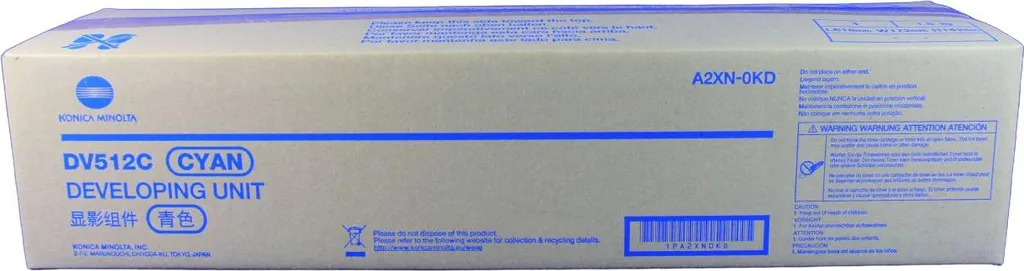 Recharge Développeur DV-512 Cyan Konica Minolta pour Impression Couleur