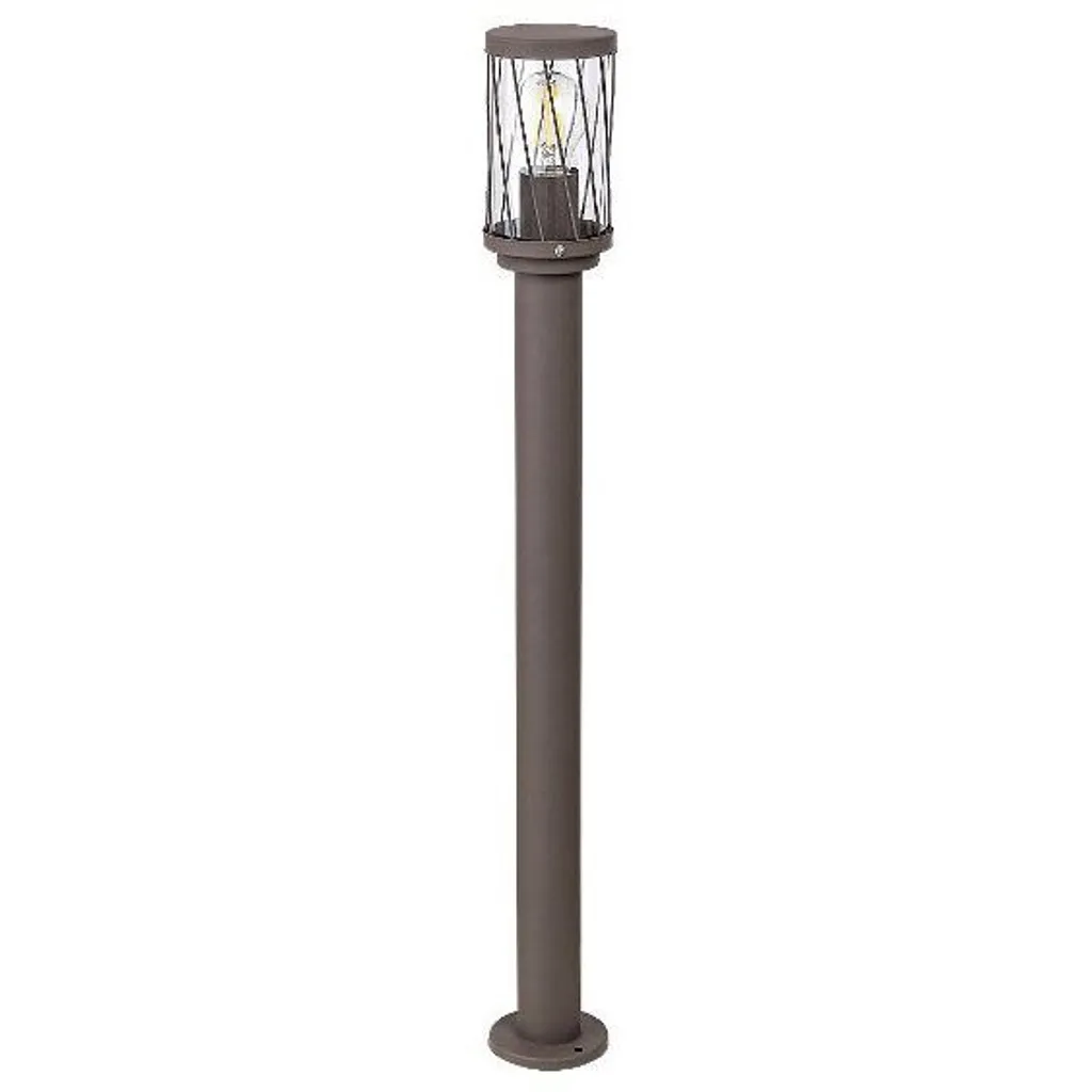 Potelet de jardin marron style rétro Budapest Rabalux 8890 pour allées
