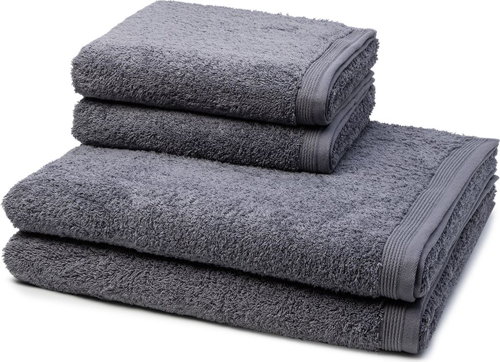 Möve Superwuschel 2 X Handtuch 2 X Duschtuch im Set Extraweiches Handtuch, Aus 100% hochwertiger Baumwolle, Mit eingesticktem Markenlogo