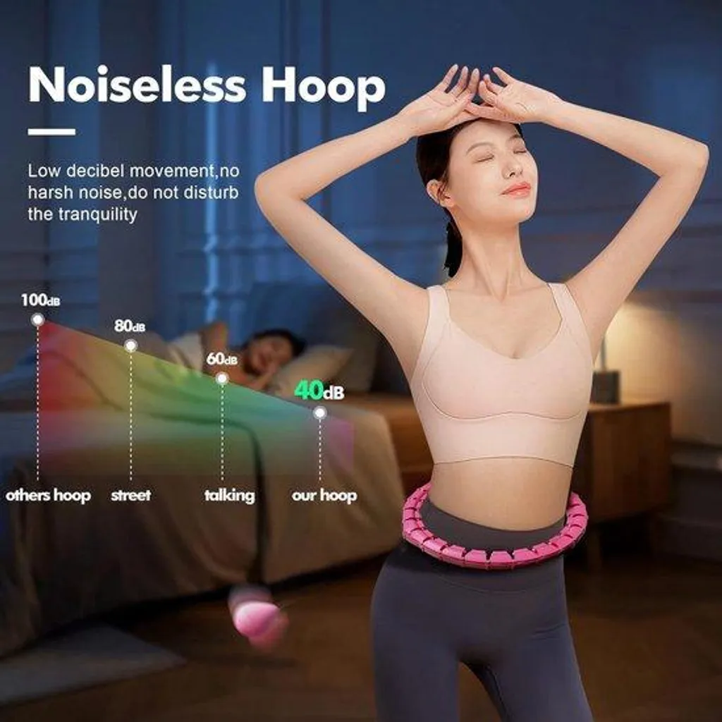 Cerceau de fitness lesté avec compteur intelligent pour remise en forme