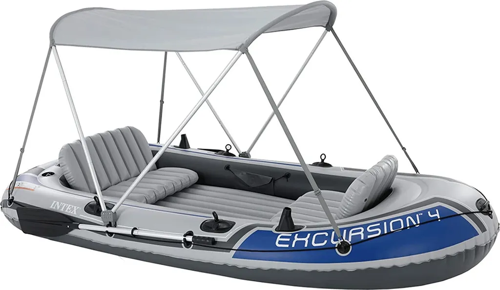 INTEX 68600 Abri de bateau gonflable 160x142 cm avec protection UV