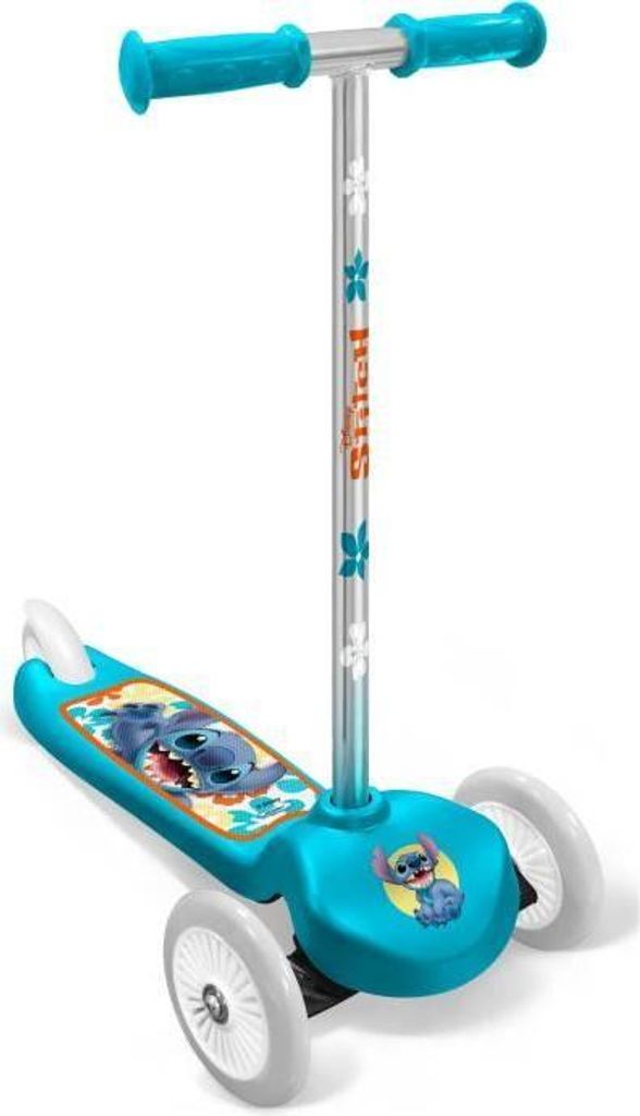 Tretroller, 3 Räder, DISNEY STITCH, Kinderroller ab 3 Jahren, ABEC 5 Kugellager, Anti-Rutsch-Deck