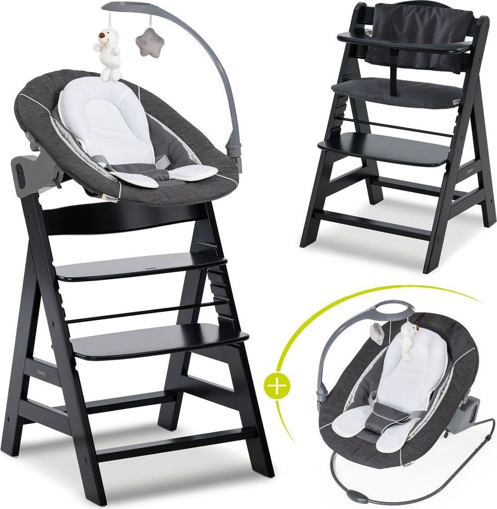 Hauck Alpha Plus Black 4-tlg. Newborn Set Produktbild 