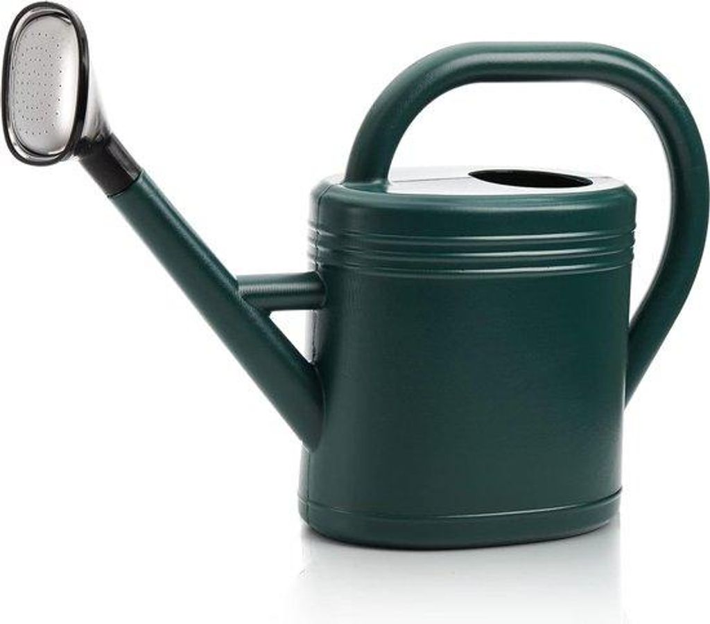 Plastische Außen- und Zimmerpflanzengießkanne, 1 Liter, grün, mit abnehmbarer Sprühkopf, für Pflanzen, Garten, Blumen, Büro.