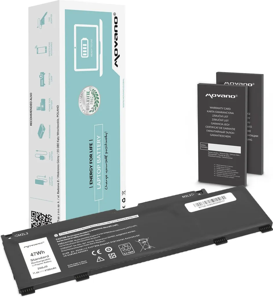 Batteria Dell 266J9 per G3 3500 G5 5500 | 51Wh | Autonomia Ritrovata