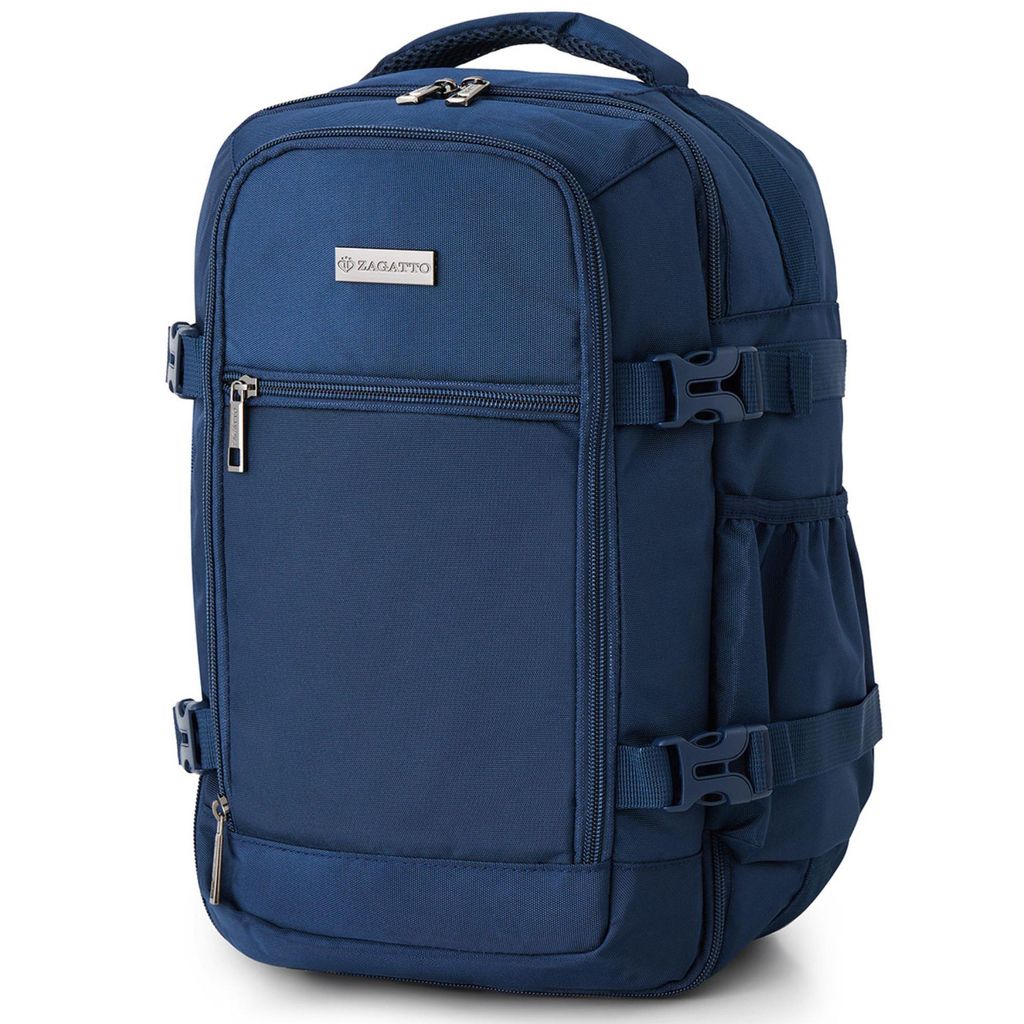 Zagatto Reiserucksack Handgepäck 40x30x20 24L WIZZAIR RYANAIR Blauer ZG1116
