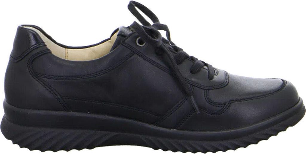 Ganter Heike 0204527 Damen Schnürschuh, Leder, Grün, sensitiv - Damenschuhe Bequeme Schnürschuhe, Schwarz, leder (kalbleder)