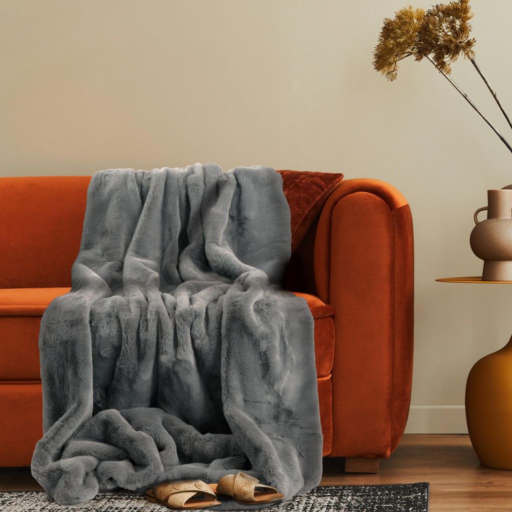 Deko Wohnzimmer Decke Kuscheldecke Tagesdecke Sofadecke Produktbild 