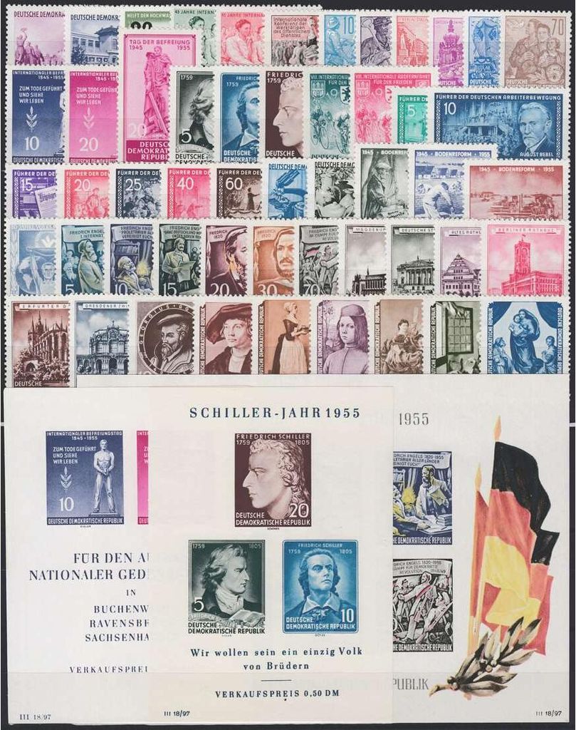 DDR-Jahrgang-1955-postfrisch - komplett
