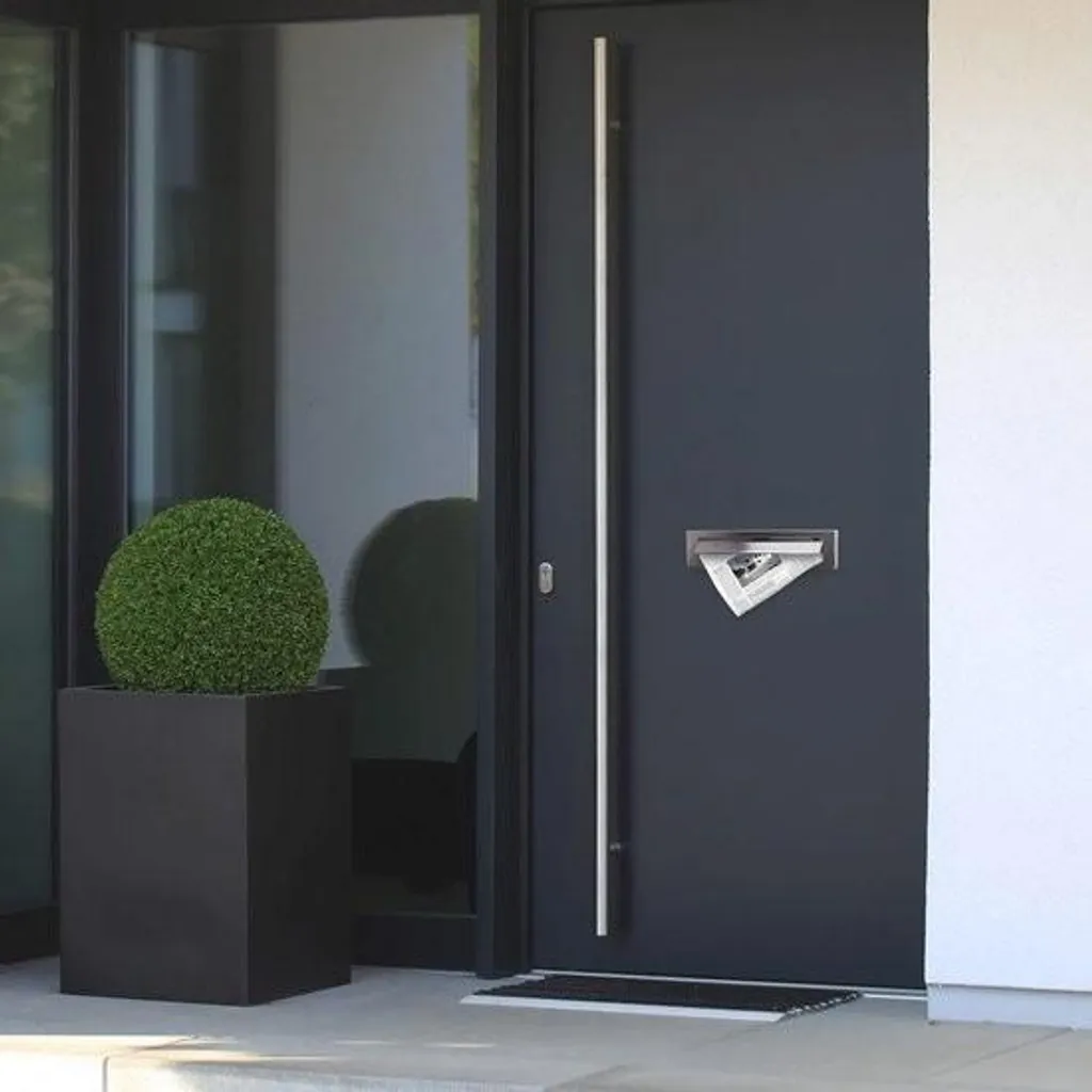 Clapet pour courrier format A4 en inox, idéal pour porte d'entrée maison