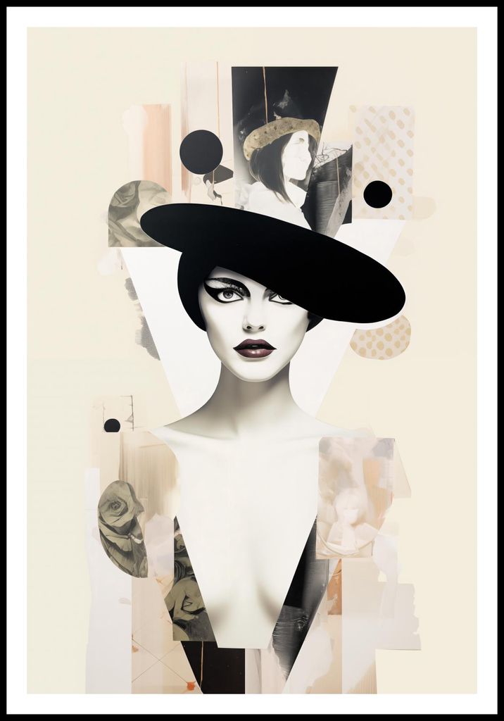 Plakat 67,5x100cm Porträt en Décalage