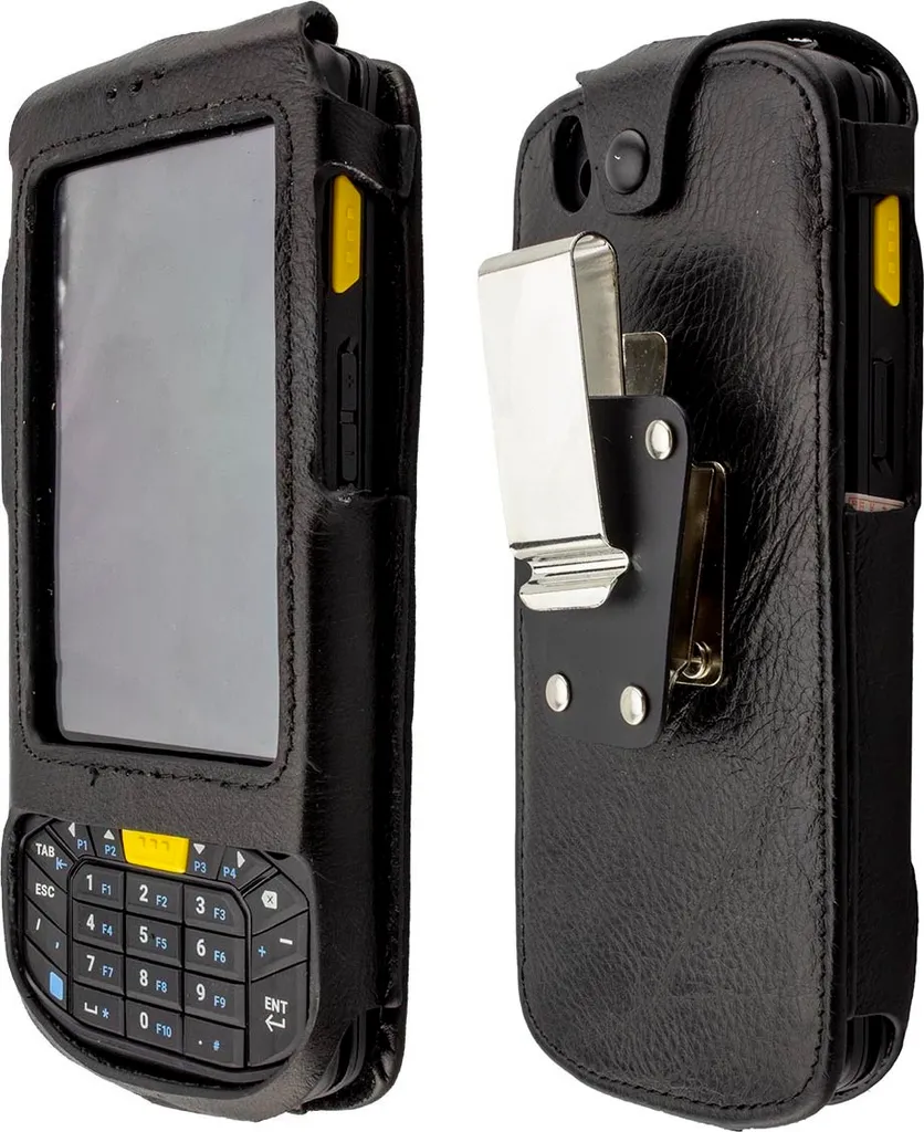 Zebra TC20K Case: Holster in Pelle con Clip Metallica Ultra-Resistente