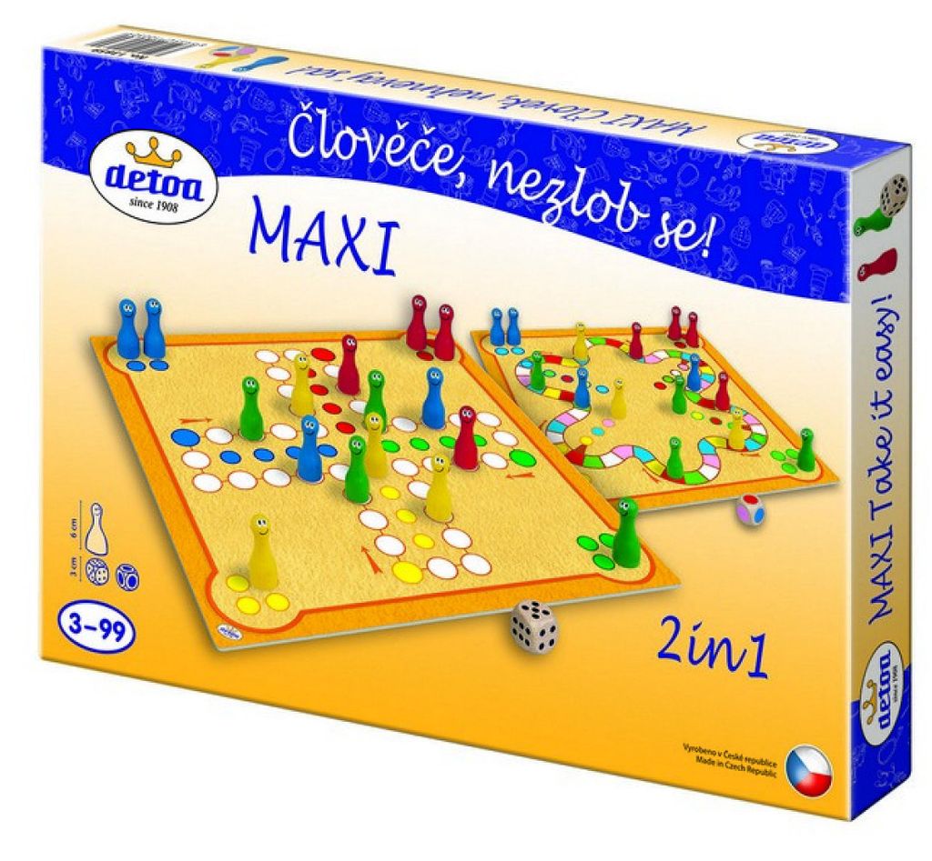 „Mensch, ärgere dich nicht“ Maxi 2-in-1-Gesellschaftsspiel Produktbild 