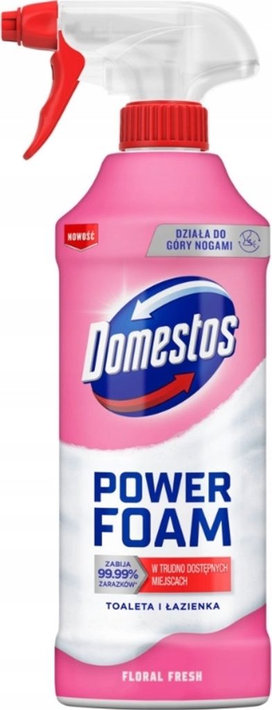 Domestos Kraftschaum WC-Spray Blumig Frisch, 435 ml Produktbild 